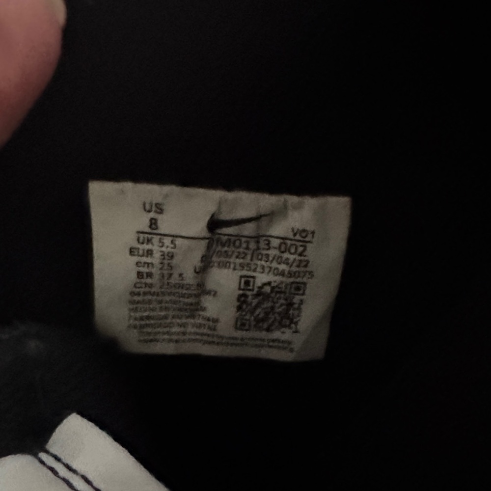 Nike Black and White Platform Sneakers - Picture 5 of 7